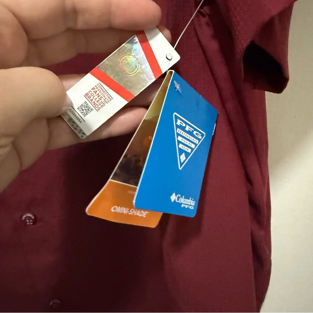 Columbia PFG, men’s Florida State University garnet fishing shirt size XXL - Picture 13 of 13